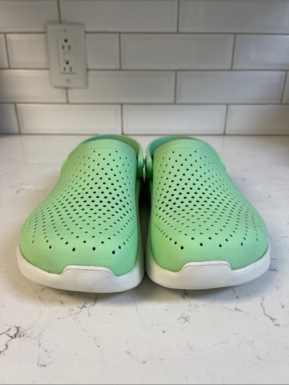 Crocs Literide Clog Mint Green 204592 Unisex Women’s 9 - Men’s 7 - Picture 3 of 17